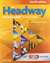 NEW HEADWAY PRE-INTERMEDIATE: STUDENT'S BOOK AND WORKBOOK WITH ANSWER KEY PACK 4TH ED.