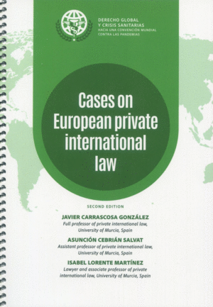 CASES ON EUROPEAN PRIVATE INTERNATIONAL LAW. 2ª ED.