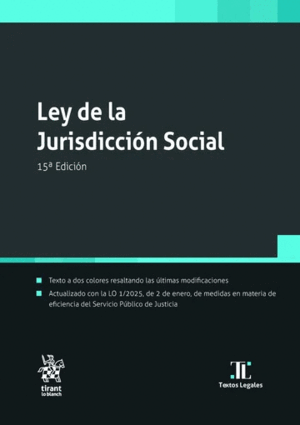 LEY DE LA JURISDICCIÓN SOCIAL. 15ª EDICIÓN