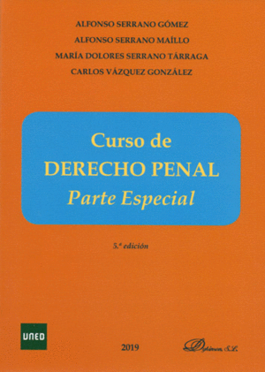 CURSO DE DERECHO PENAL. PARTE ESPECIAL. 5ª ED.