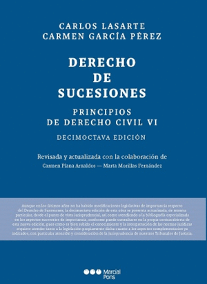 PRINCIPIOS DE DERECHO CIVIL II. DERECHO DE SUCESIONES. 18ª ED.