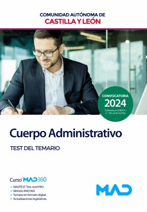 TEST DEL TEMARIO. CUERPO ADMINISTRATIVO. COMUNIDAD AUTÓNOMA DE CASTILLA Y LEÓN