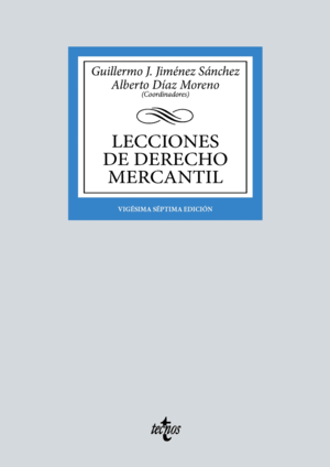 LECCIONES DE DERECHO MERCANTIL. 27ª ED.