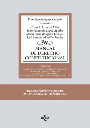 MANUAL DE DERECHO CONSTITUCIONAL. VOL. II