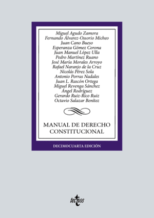 MANUAL DE DERECHO CONSTITUCIONAL. 14ª ED.